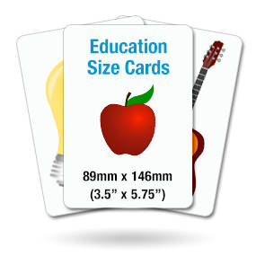 Education Training Size Cards