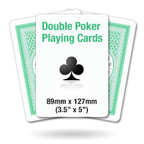 Double Poker Size Playing Cards